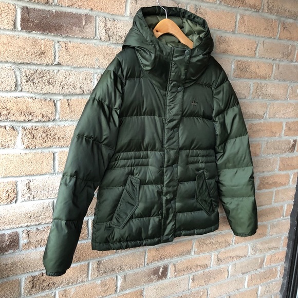 ADIDAS | Army green down filled puffer jacket - Picture 2 of 16